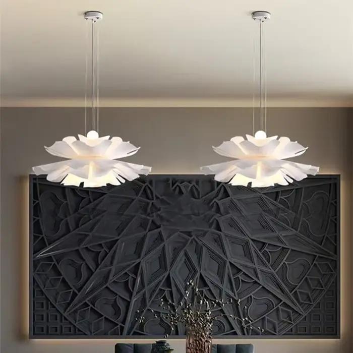 Plafonnier LED au Design Nordique Français en Forme de Cône Enrichi