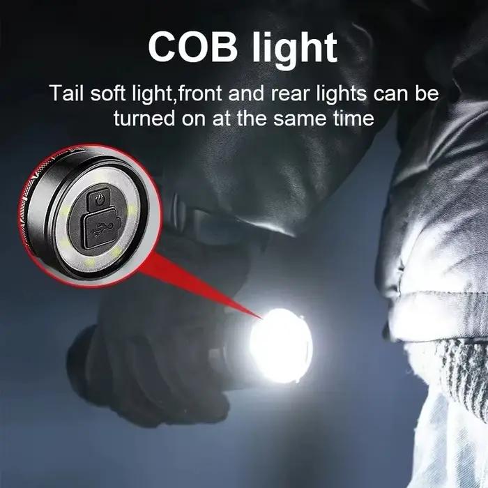 Lampe de poche laser aste de type C pour camping en plein air, lampe à main blanche, torche LED injuste, Xhp90