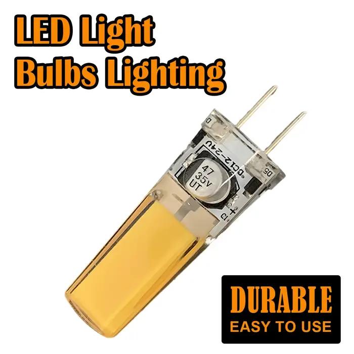G4 gy6.35 LED silicone lumière 10W ampoule lumière 12V 2508cob remplacement halogène lampe spot décoration 3000k - 6500k suspension