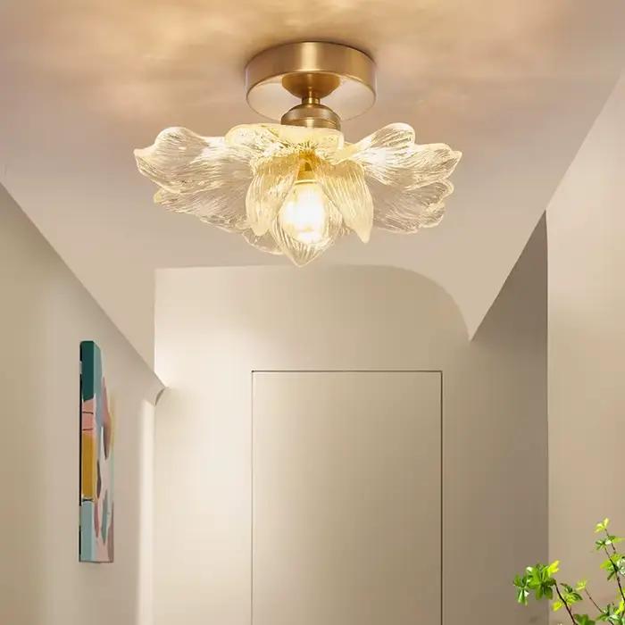 Plafonnier moderne or pour éclairer élégamment la salle à manger chambre entrée occaions spéciales