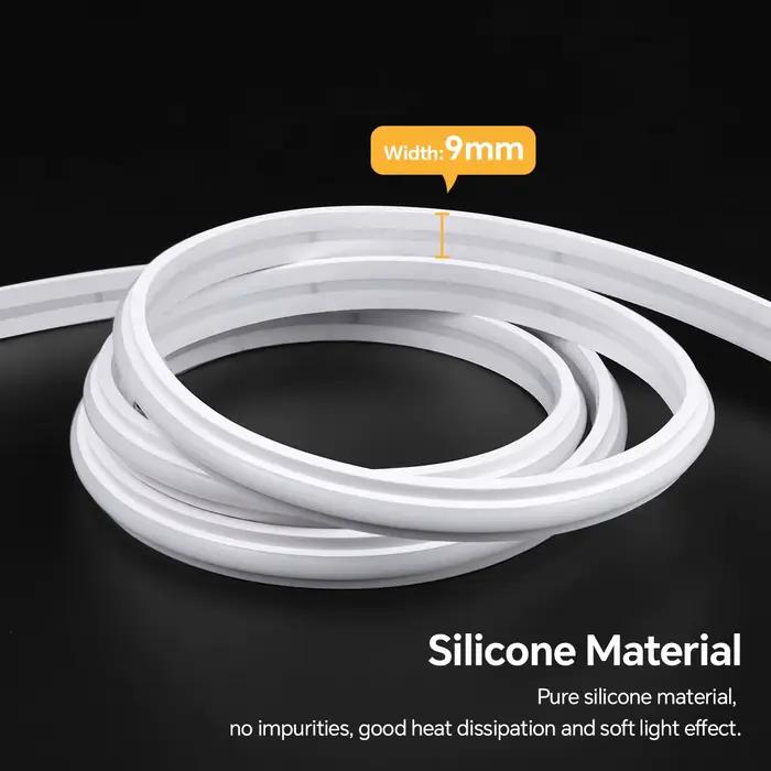 Bonne qualité COB LED bande néon 9MM 24V Super lumineux pas de zone sombre applique étanche, pour éclairage intérieur extérieur RA90