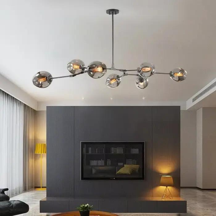 Lustre en verre Ludeviation moderne pour LOFT