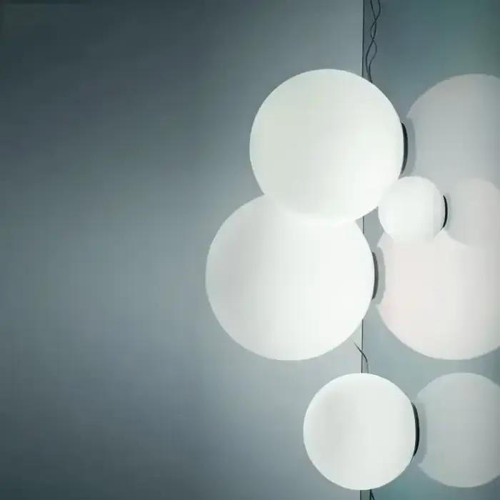 Plafonnier circulaire en verre au design nordique, luminaire décoratif d'intérieur, idéal pour une chambre à coucher, un couloir, un porche, un balcon ou une chambre d'enfant