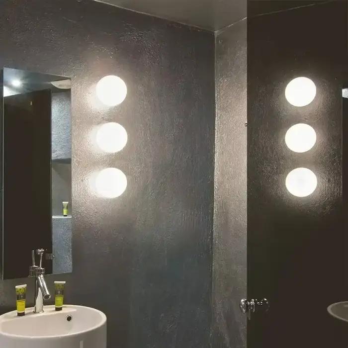 Plafonnier circulaire en verre au design nordique, luminaire décoratif d'intérieur, idéal pour une chambre à coucher, un couloir, un porche, un balcon ou une chambre d'enfant