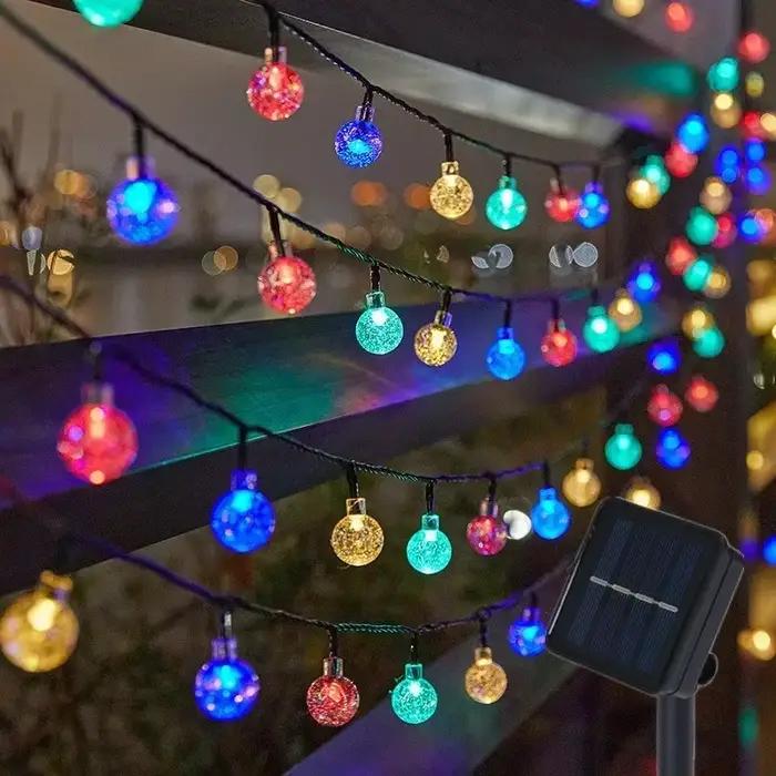 100 LED lumière solaire extérieure IP65 étanche chaîne fée lampes solaire jardin guirlandes décoration de noël 12M