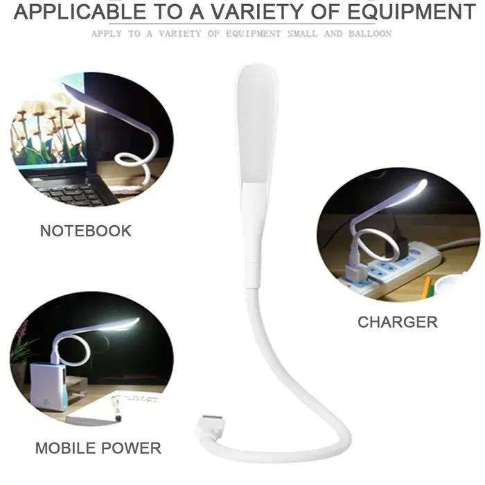 Mini lampe LED Portable USB avec capteur tactile, variable, réglable, lumineuse, lampe de bureau, pour batterie externe, PC, ordinateur Portable, Notebook