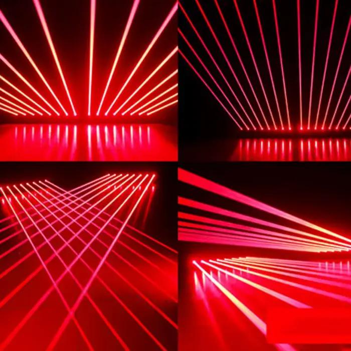 Lampe laser Chang Stage, barre laser rouge à 8 yeux, lumière principale mobile pour boîte de nuit, spectacle, fête, KTV, 500Mw
