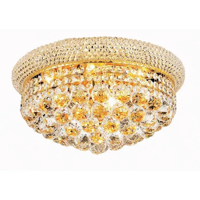 Plafonnier LED suspendu en cristal doré, design rond, lumière de luxe, luminaire décoratif d'intérieur, idéal pour un salon ou une cuisine