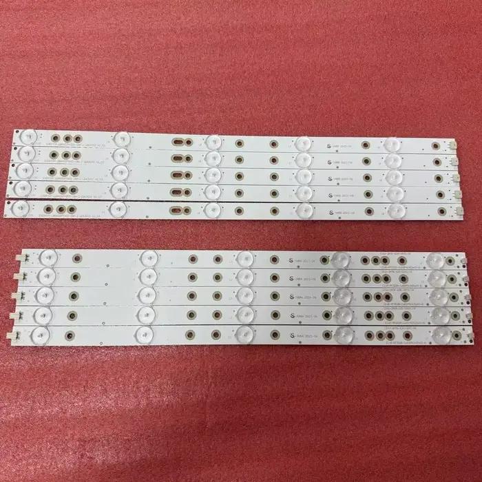 Bande LED 10LED pour 750Safe350 BDM4350nurse BDL4330QL Haier 43E4500RA 43PFT4131 43PFS5301 43PUF6061 43PUF6701 GJ-2K16-430-D510-V4