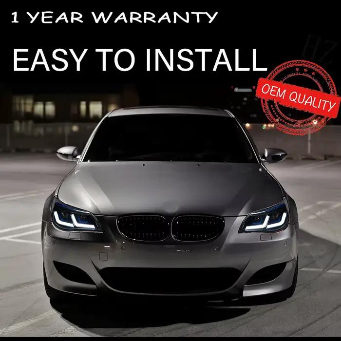 Lumière de Sauna LED DRL Hella 5 SG, Lentille Hid H7 523i 530i, Œil d'Ange, Accessoires de Voiture pour BMW E60 2003-2010