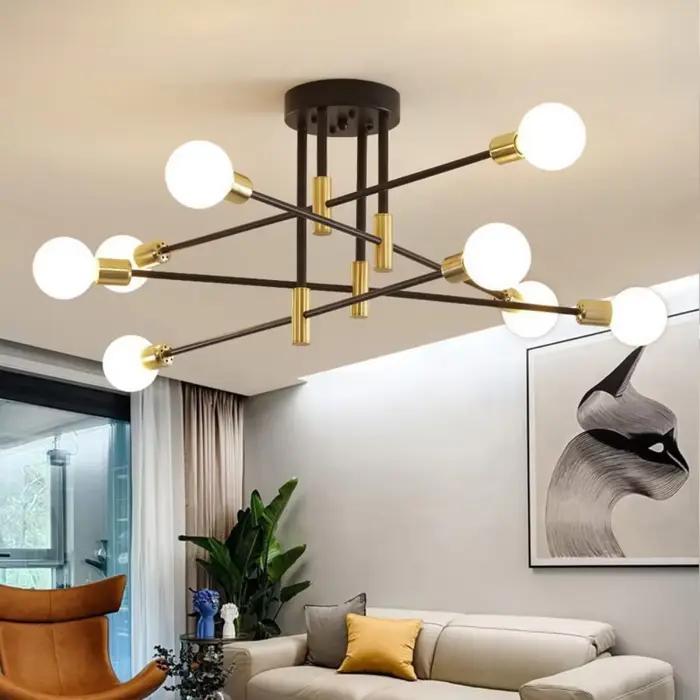 Plafonnier LED suspendu au design rétro