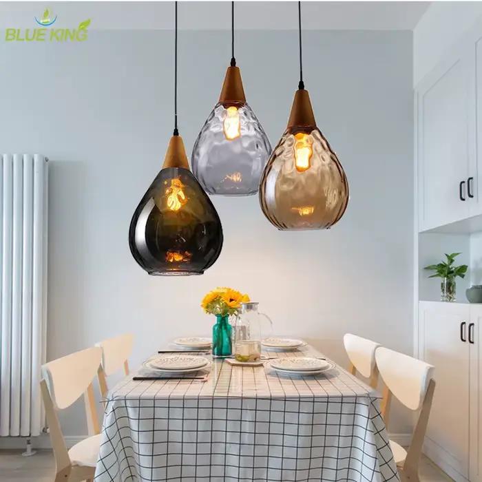 Lampe suspendue moderne en verre
