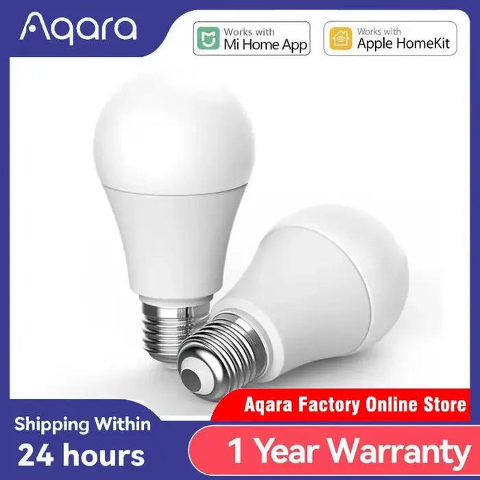 Aqara – ampoule LED connectée T1 Zigbee 3.0, E27, 2700K-6500K, 220-240V, lampe à distance avec application pour maison connectée Xiaomi mi home Homekit, nouveauté