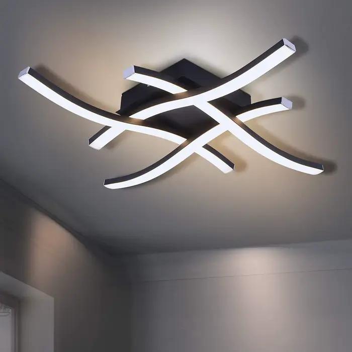 Plafonnier LED Incurvé au Design Moderne