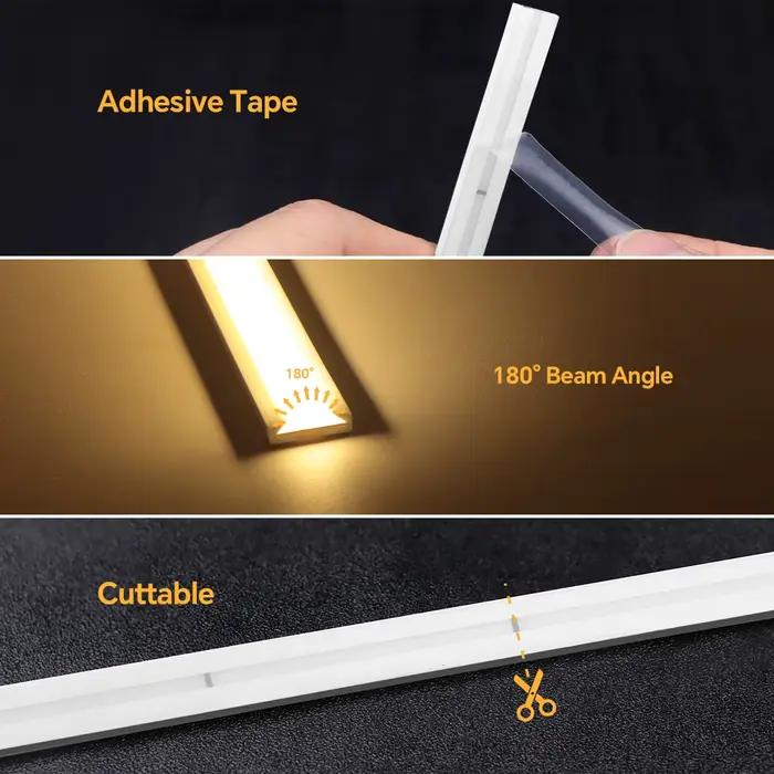 Bonne qualité COB LED bande néon 9MM 24V Super lumineux pas de zone sombre applique étanche, pour éclairage intérieur extérieur RA90