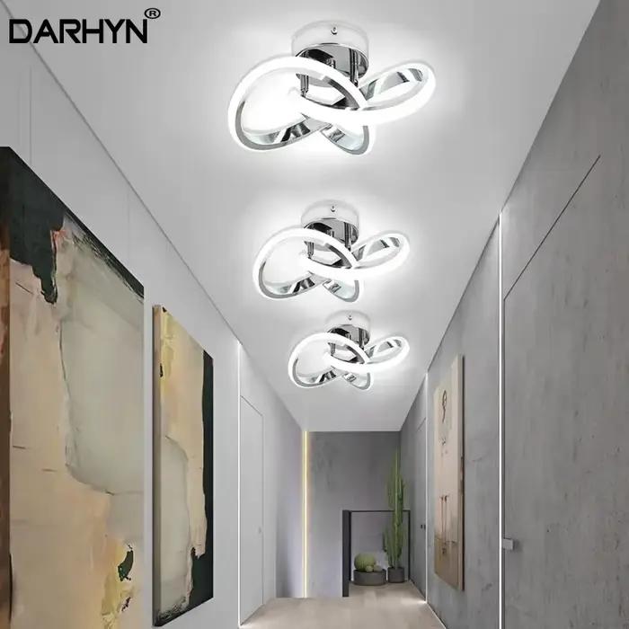 Plafond moderne à LEDs lumière lampes à LED allée escalier couloir balcon vestiaire entrée hôtel