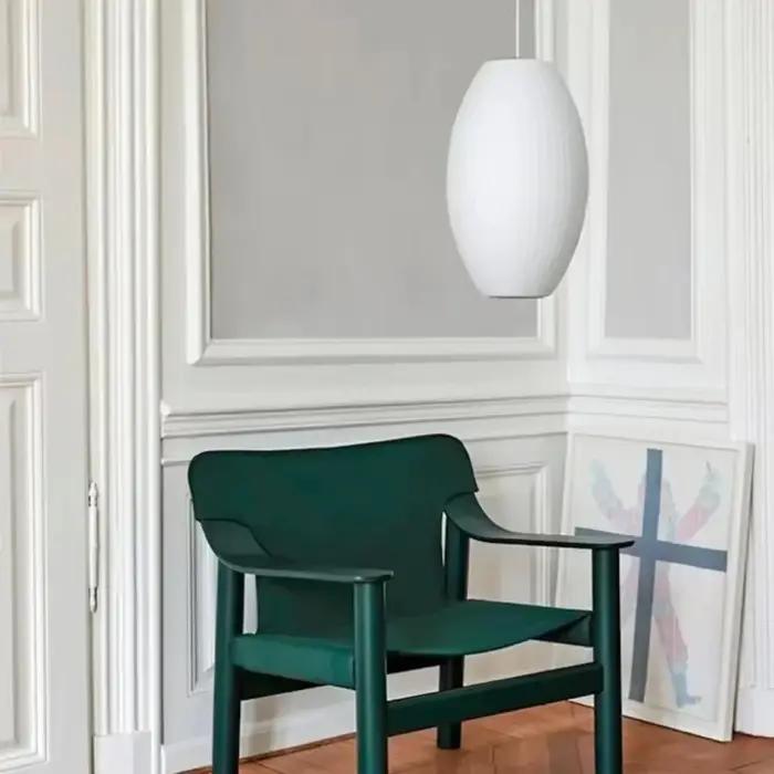 Lampes d'éclairage de chambre à coucher modernes lustre de plafond peint en fer avec jet de soie d'imitation E27 décoration de la maison à large tension