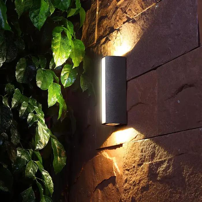 Mur LED moderne lumières étanche applique extérieure longue bande IP65 aluminium applique murale jardin porche luminaires Luminaire