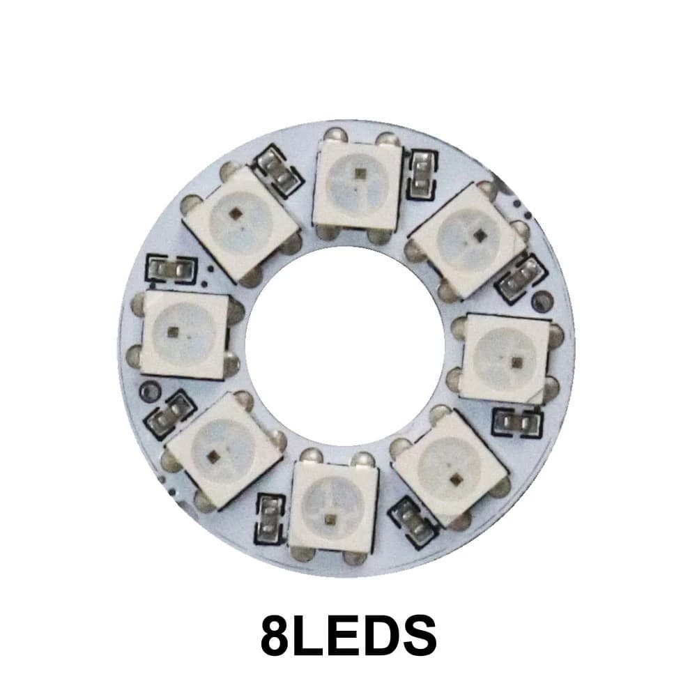 WS2812B 8/16/24/35/45Led Pixel SP110E Kit de contrôleur Gyverlamp RGB anneau adressable individuel W