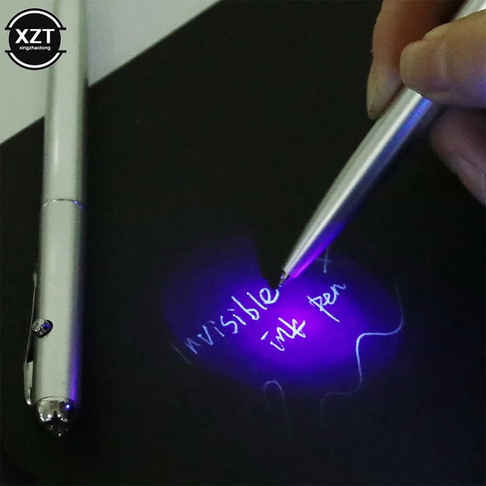 Stylo à bille magique invisible avec lumière UV, écriture cachée, nouveauté, fournitures scolaires e