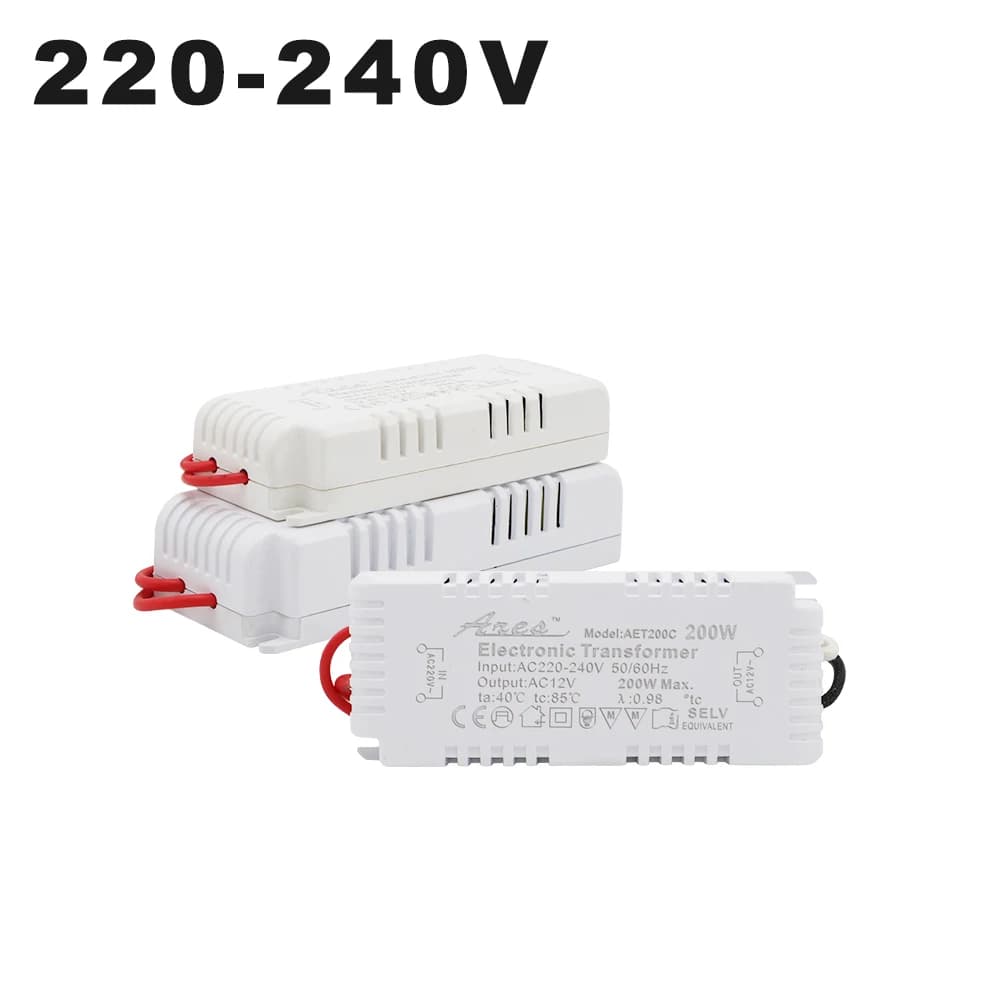 Transformateur électronique à intensité variable AC 220V à AC 12V 60W 80W 105W 120W 160W 180W 200W, 