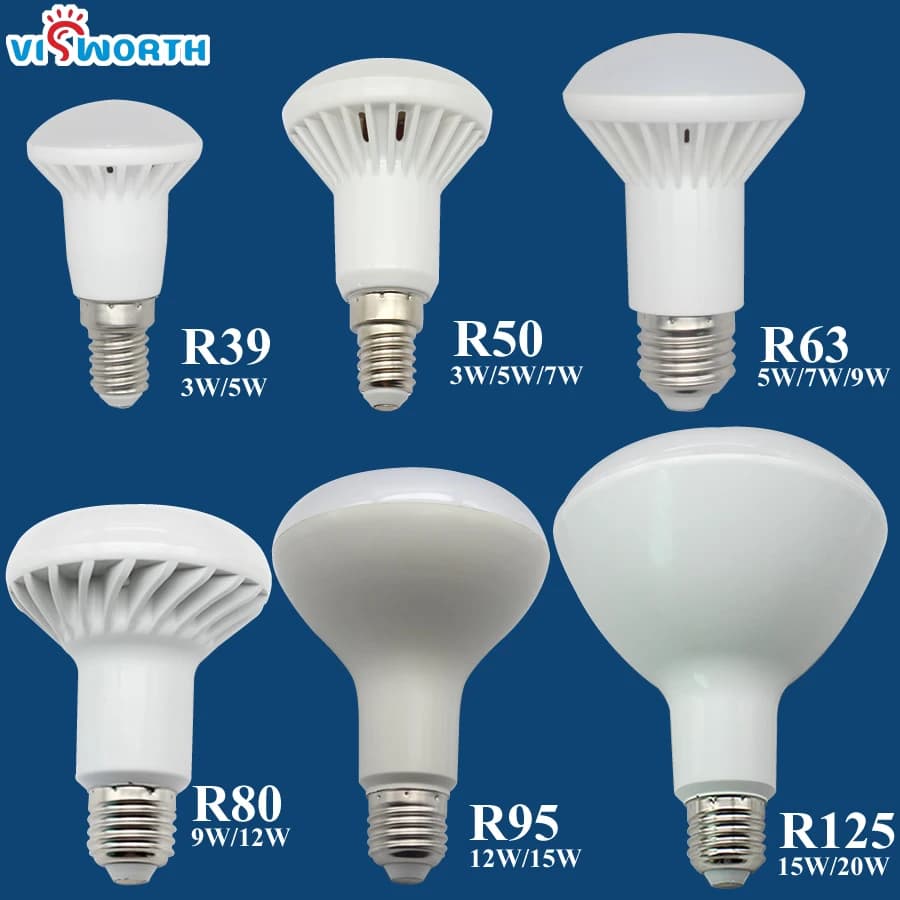 E14 lampe à LED R50 lumière LED E27 3W 5W 7W 9W 12W 15W 20W AC 110V 220V 240V ampoule blanc chaud fr