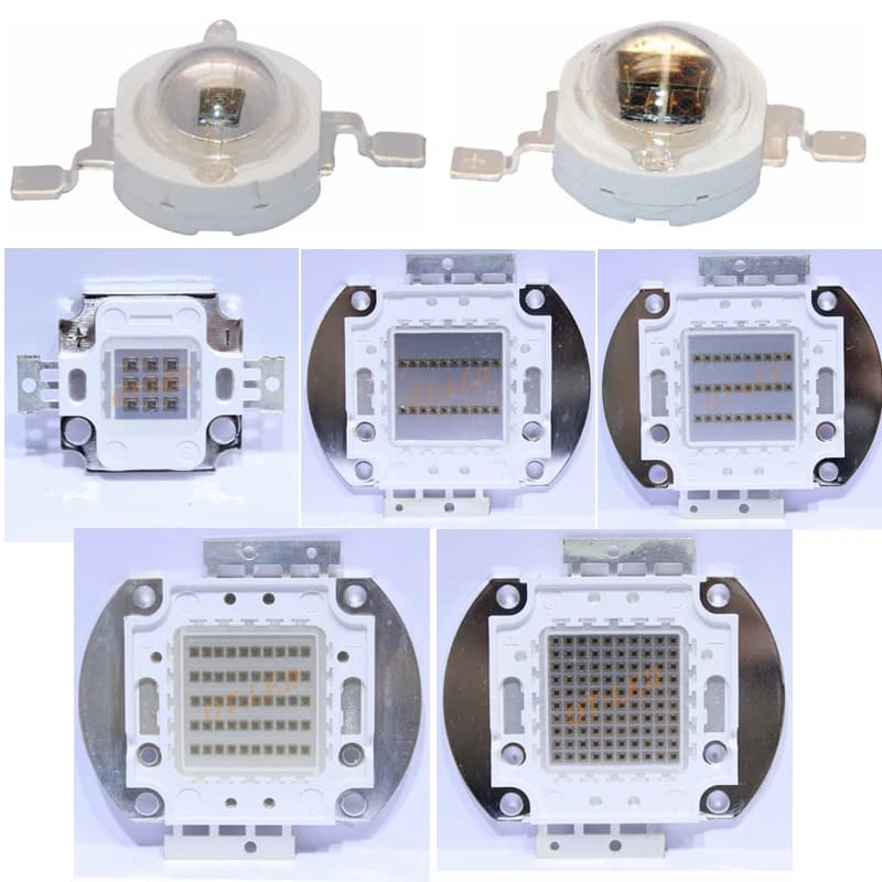 Puce LED haute puissance IR COB intégrée 730Nm 850Nm 940Nm 3W 5W 10W 20W 30W 50W 100W, composants de