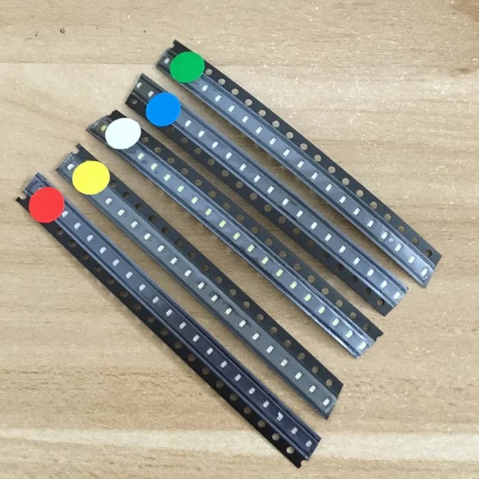 Kit LED SMD 100 rouge/vert/bleu/blanc/jaune, 5x500 pièces/document = 0603 pièces, nouveau
