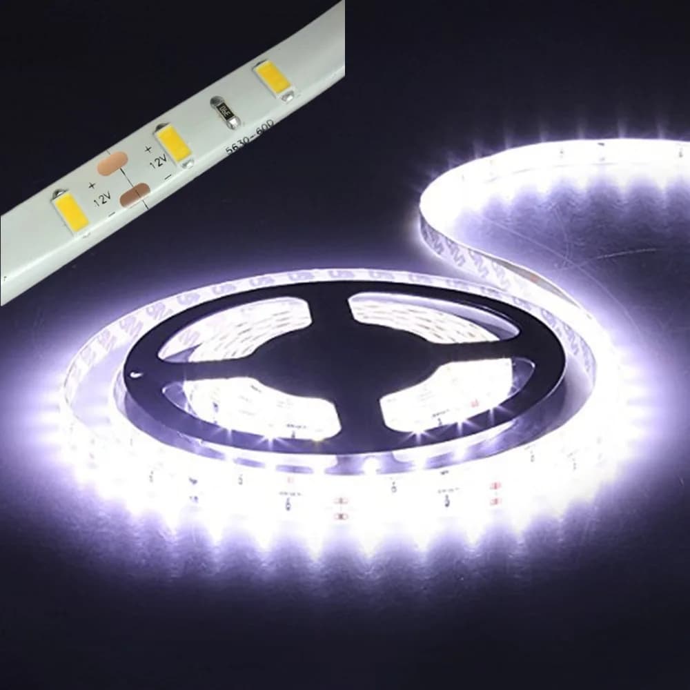 Bande lumineuse LED étanche, bande flexible, blanc naturel, blanc froid, blanc chaud, rouge, vert, b