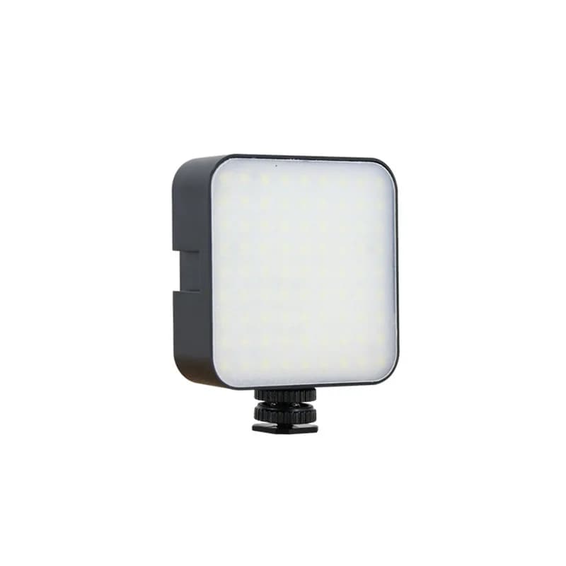 Mini lumière vidéo LED Portable 56LED lumière de remplissage photographique 5W 6500K avec 3 chaussur