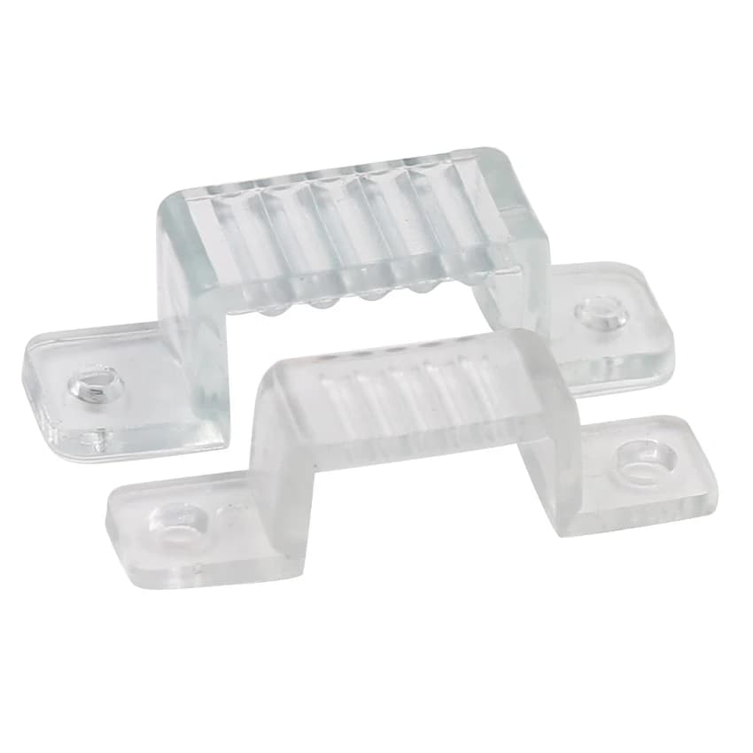 10/20/100 pièces pince de fixation en plastique 12mm 18mm supports de bande LED étanche pour 220V 11