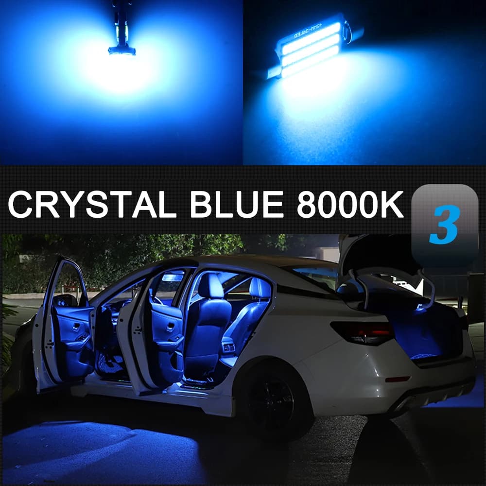 AENVTOL LED lampe intérieure Canbus pour citroën Berlingo K9 B9 Peugeot Partner 1998 2002 2007 2008 