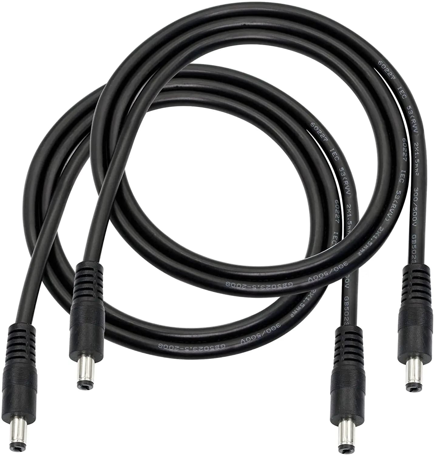 Câble adaptateur d'alimentation pour LED, CCTV, voiture, moniteurs, 3 pieds, 18AWG, DC 5.5mm x 2.1mm