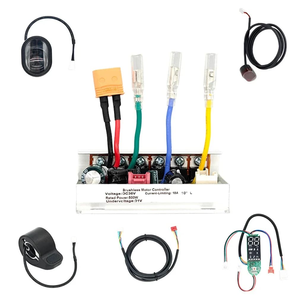 Module d'affichage LED 36V 500W, contrôleur comprenant un phare et un feu arrière, câblage plug-and-