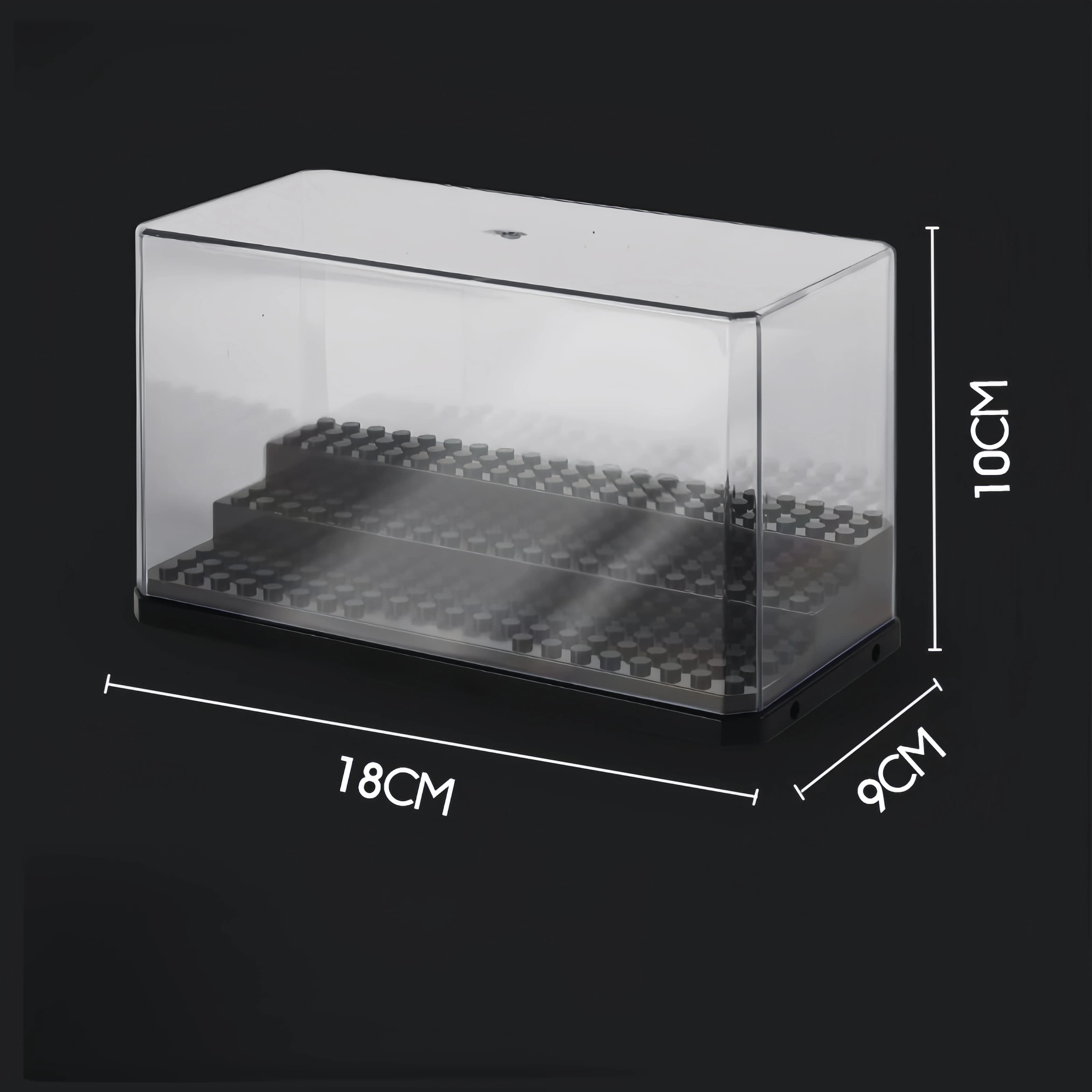 Vitrine transparente à 3 niveaux pour figurines - Boîte de rangement en acrylique pour petites figur