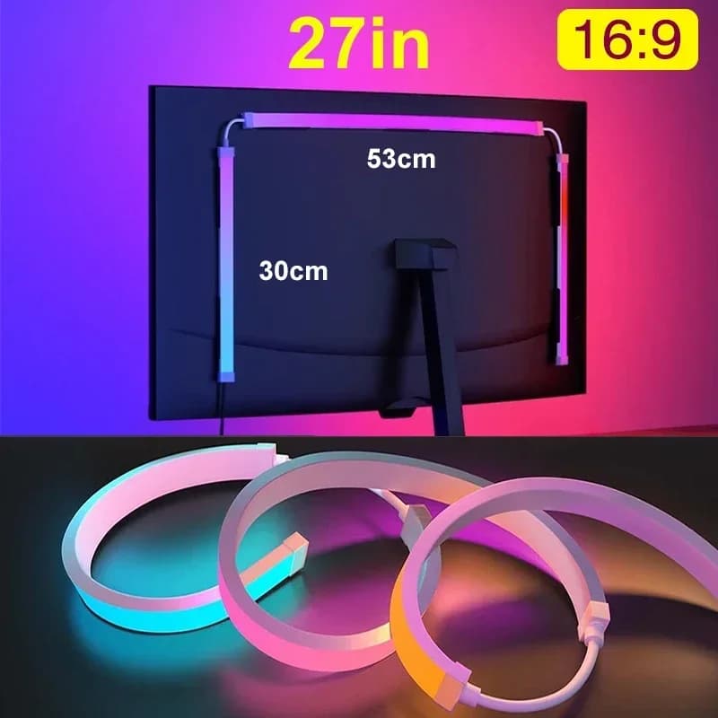 Bande lumineuse LED pour écran PC, affichage ambiant intelligent, synchronisation, moniteur d'ordina