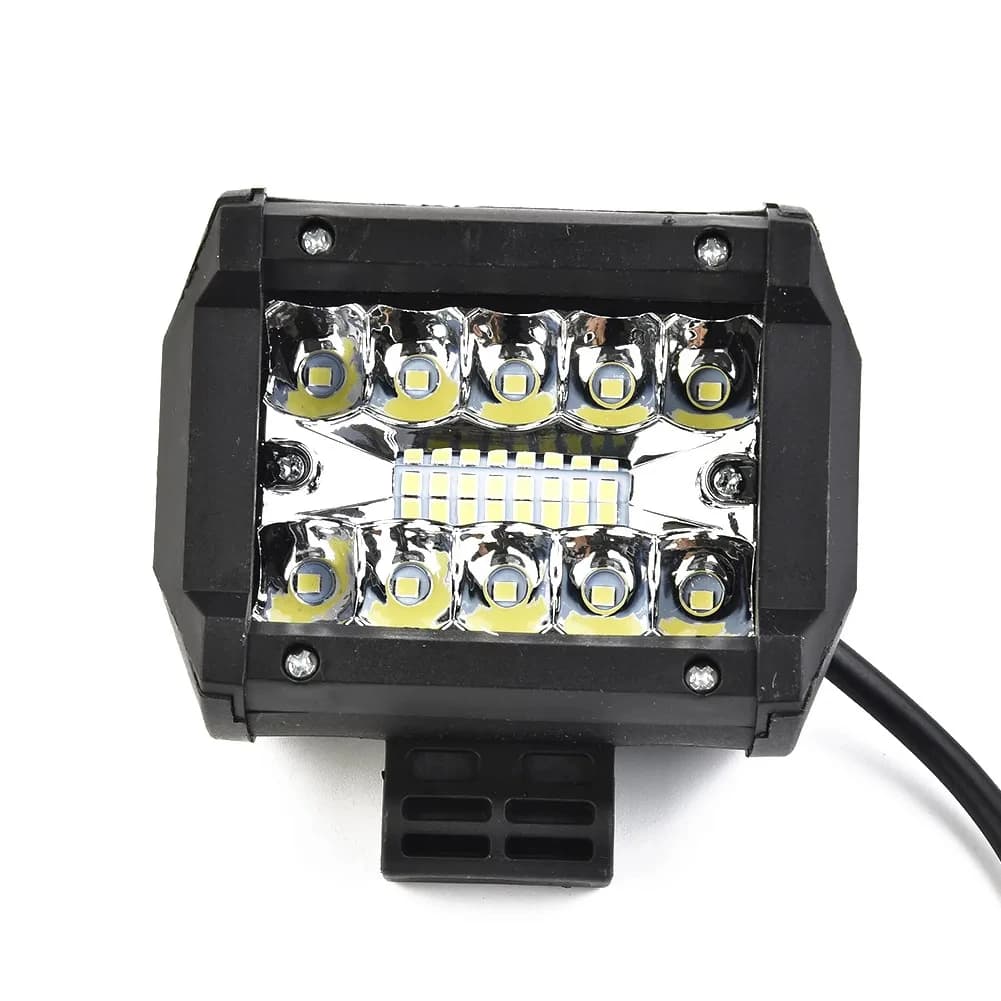 Bande lumineuse LED blanche 12V 60W, projecteur tout-terrain, bande lumineuse LED pour travaux, adap