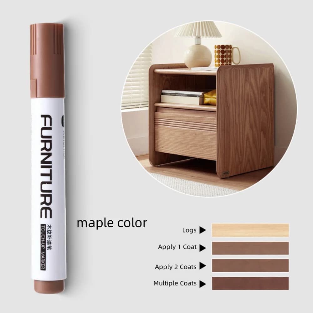Stylos de retouche pour meubles en bois composite, peinture à grain de bois, pour sols et meubles, s