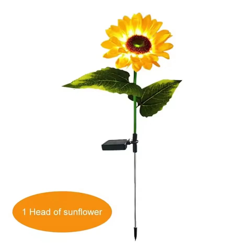 LED solaire tournesols fleur lumière maison décorative fleur lumières jardin décoration pelouse lamp