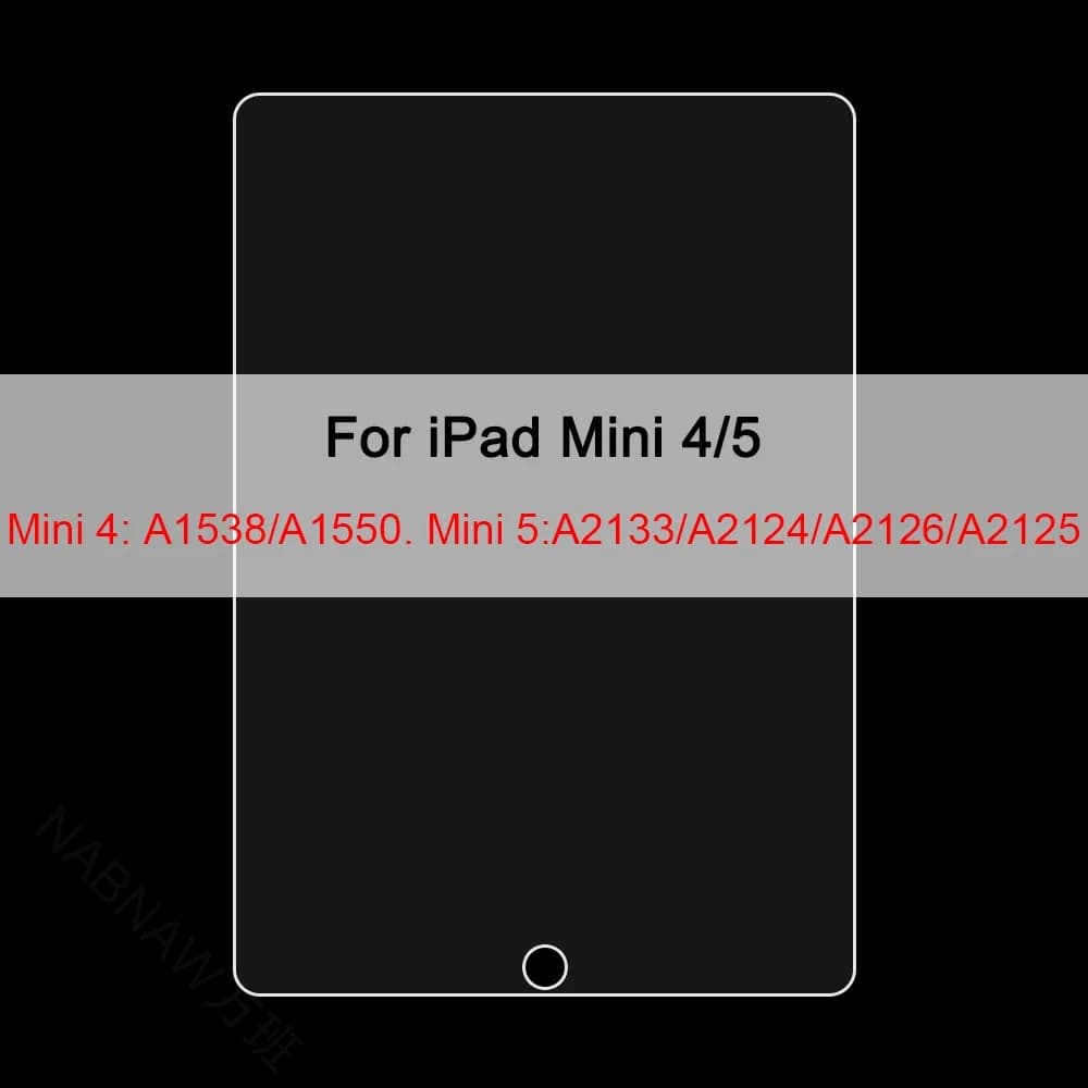 Film en verre trempé 3 pièces pour Apple iPad 10e 9e 8e 7e Mini 6 5 4 3 pour Apple iPad Air 5 4 3 Pr