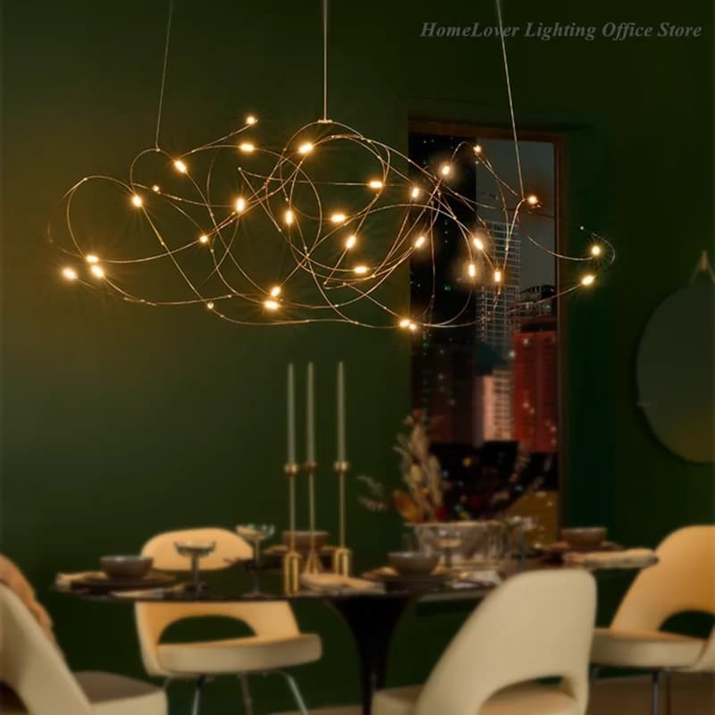 Disc Quasar-Lustre nordique EWoi Flock, luciole, lampe de créateur pour hôtels, meubles de salle à m