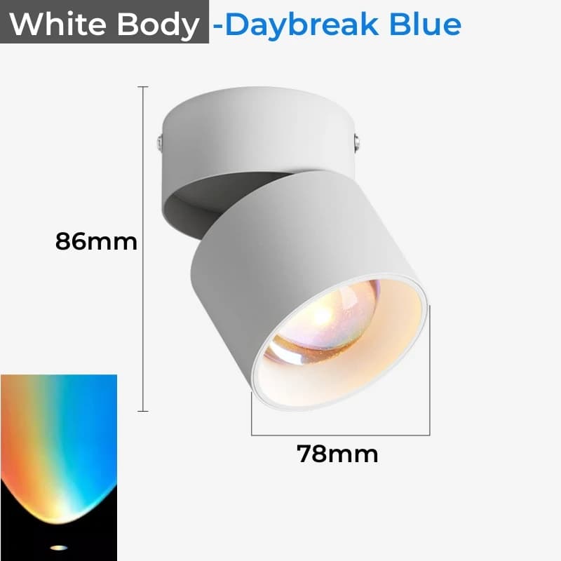 Rainbow ów-Downlight de plafond LED, budgétaire pliable, monté sur le côté, encastré, humeur, chambr