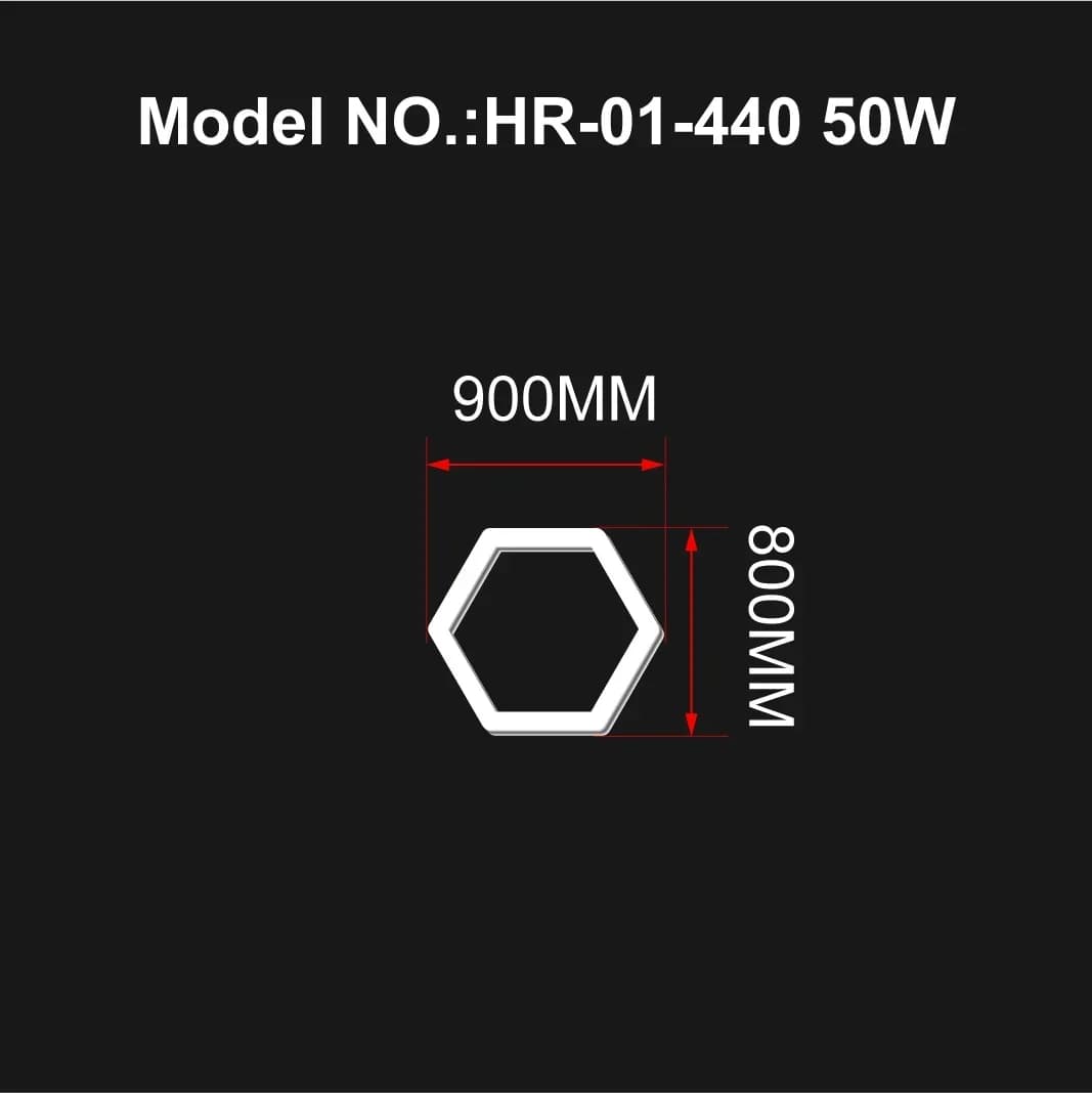 Salon de coiffure Salon de coiffure salle de sport Led plafonnier hexagone Garage lumière 110 V-240