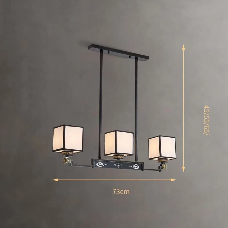 Salon moderne, salle à manger, chambre à coucher, plafond rétro, luminaire suspendu, éclairage LED, 