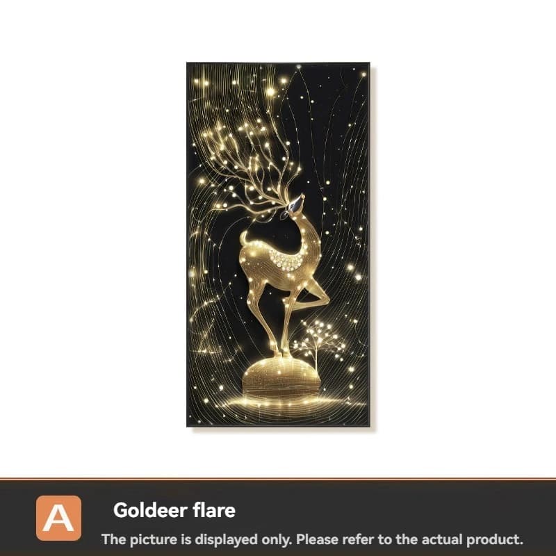Lumière de luxe cerf cerf richesse faisant entrée Led décoration peinture décoration de la maison co