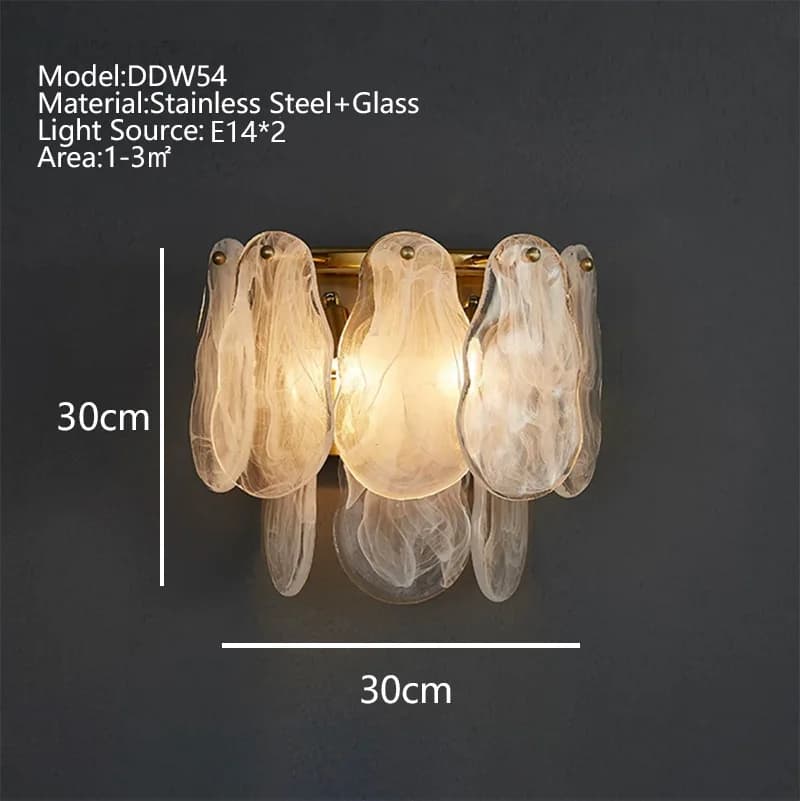 Lampes suspendues artistiques en verre de fumée nuageuse de luxe, lumières LED modernes, décoration 