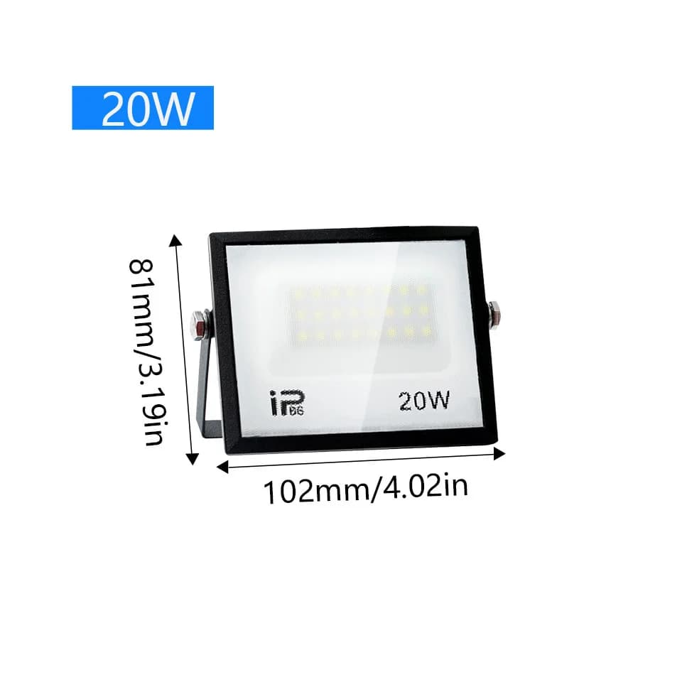 Projecteur LED AC220V 110V 10-300W IP66 étanche pour mur extérieur jardin mur lumières d'inondation 