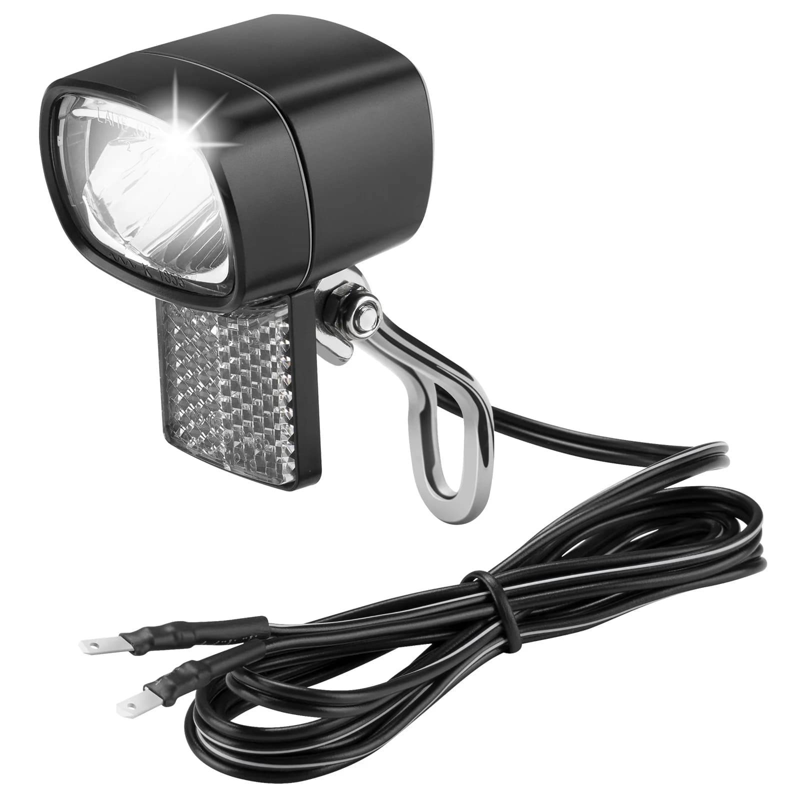 Phare avant Dynamo pour vélo électrique 36V 48V 52V 30-120 LUX avec ampoule LED étanche pour vélos é