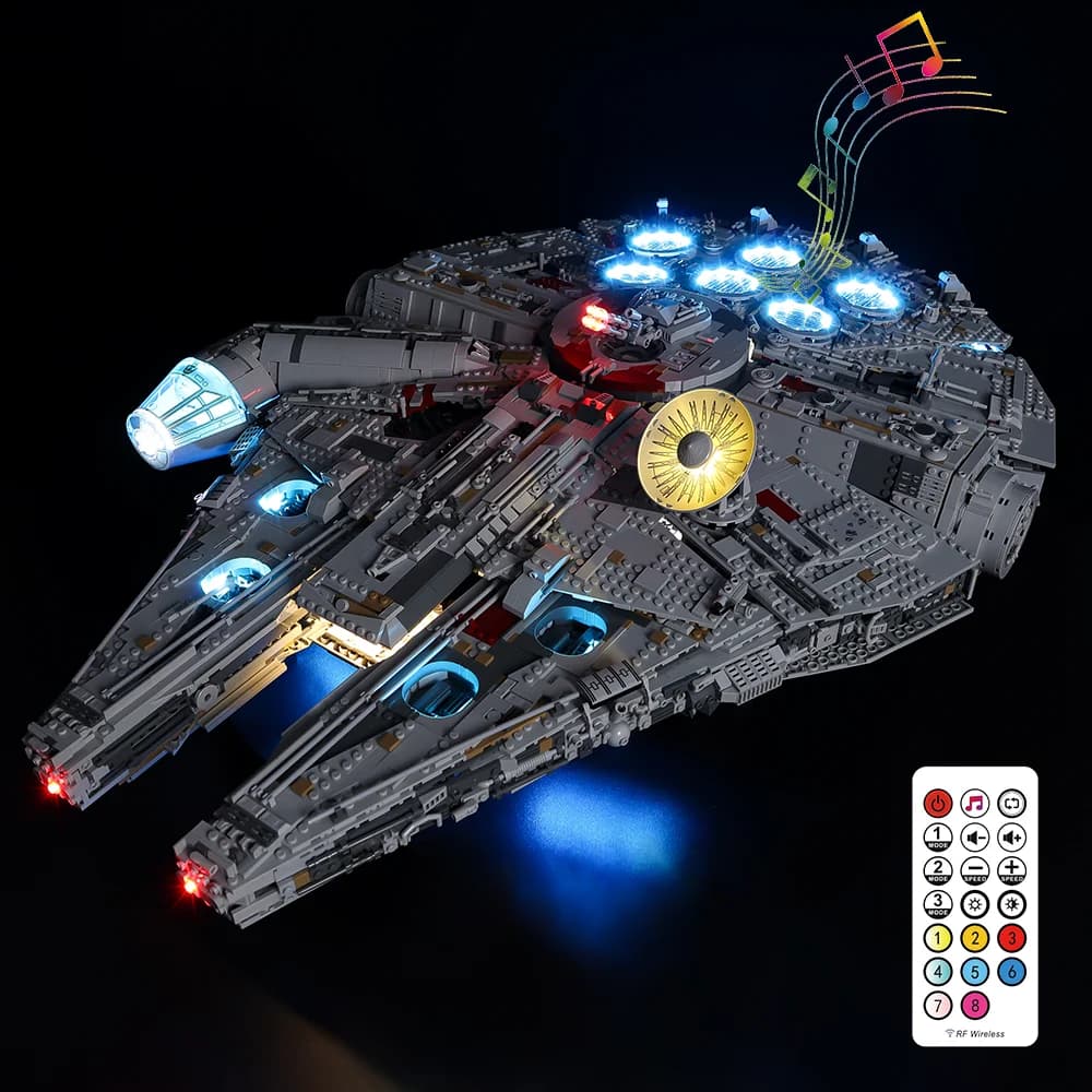 Kit d'éclairage Led sans modèle pour Star Ultimat Falcon Millennium 75192 et 05132, blocs de constru