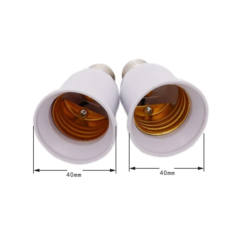 Adaptateur de lampe d'ampoule halogène CFL, douille E17 à E27 LED